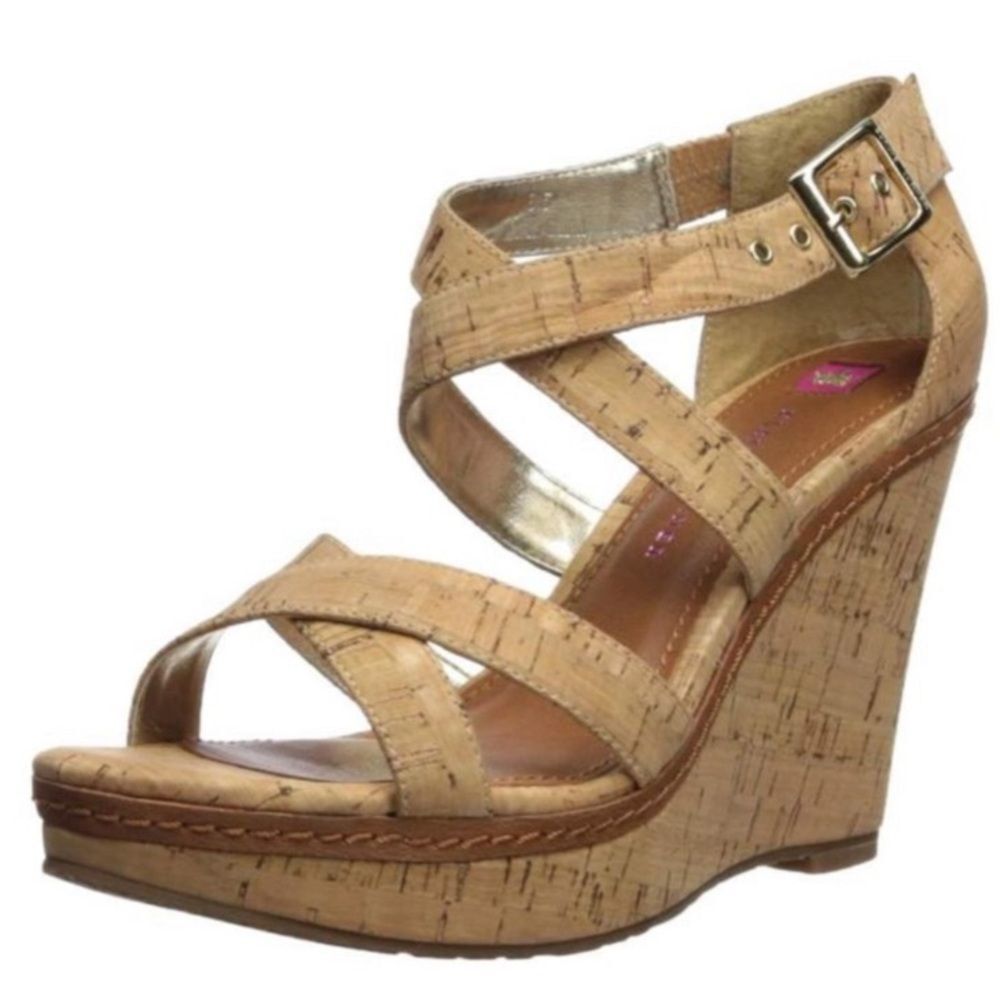 Elaine Turner Women’s Katherine Strappy Wedge Size 6